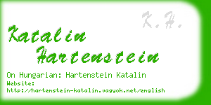 katalin hartenstein business card